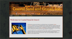 Desktop Screenshot of coastalsandandgravel.com