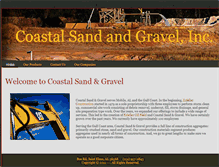 Tablet Screenshot of coastalsandandgravel.com